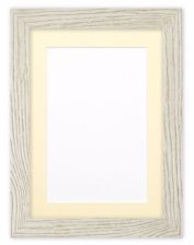 Buy Driftwood Flat Cream Wooden Finish Photo Frame - Free UK Delivery. Made in UK.|||