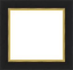 Buy Paramount Reverse Black Gold Edge Photo Frame - Free UK Delivery. Made in UK.