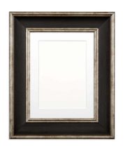 Buy Shabby Chic Scoop Black Distressed Rustic Photo Frame - Free UK Delivery. Made in UK.|||