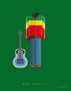 Bob Marley Fred Birchal Framed Art Print