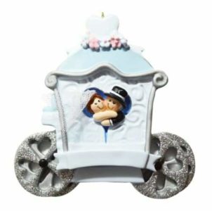 Carriage Personalised Christmas Ornament
