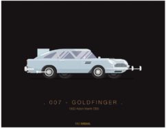 007 Goldfinger Fred Birchal Framed Art Print