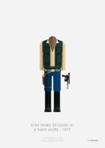 Star Wars A New Hope 1977 Fred Birchal Framed Art Print