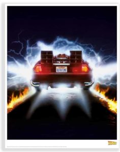 Back to the future DeLorean 3 Framed Art Print