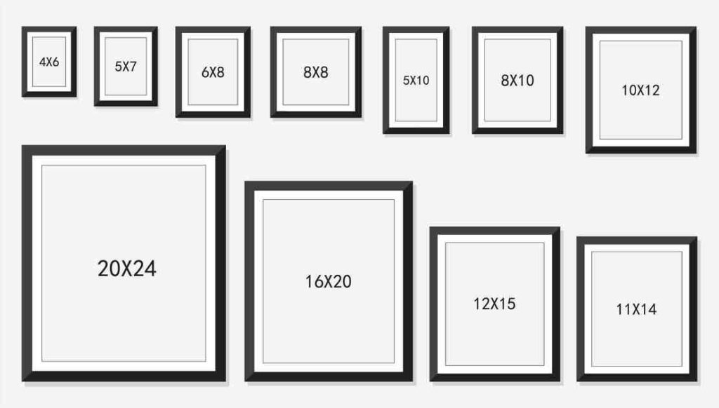 Standard Poster Frame Sizes Cheap Offers Save 46 Jlcatj Gob Mx   Picture Frame Sizes Guide 1024x582 