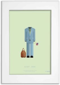 Print Of Borat 2006 - Fred Birchal Framed Art Print