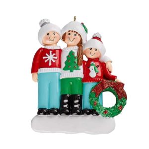 Ugly Sweater 3 Personalised Christmas Ornament
