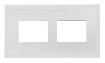 Multi Aperture White Photo Frame 20x10 - Fits Two 7x5 Photos